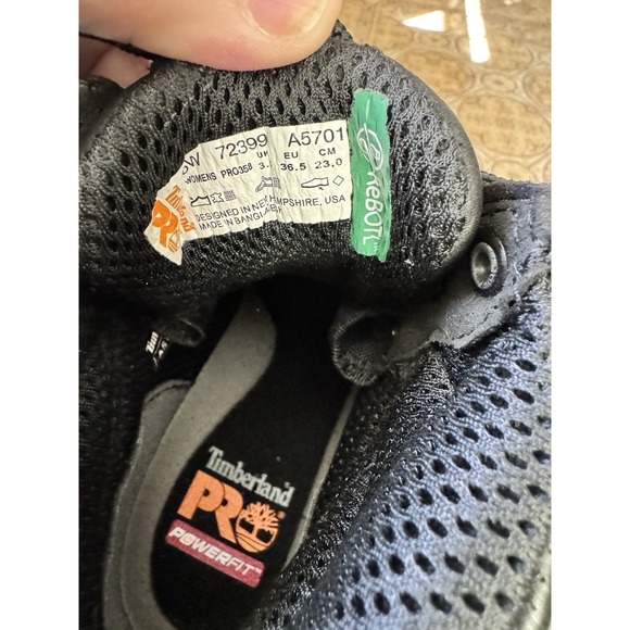 Timberland Pro Boots Titan Women's Sz 6 Steel Alloy Toe Work Black Leather $178 - Picture 4 of 12